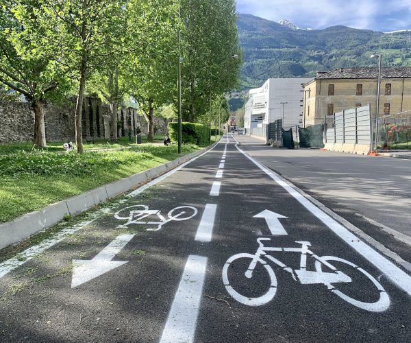 Pista ciclabile Aosta
