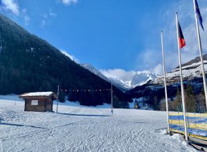 Pista di Fondo di Flassin - immagine d'archivio