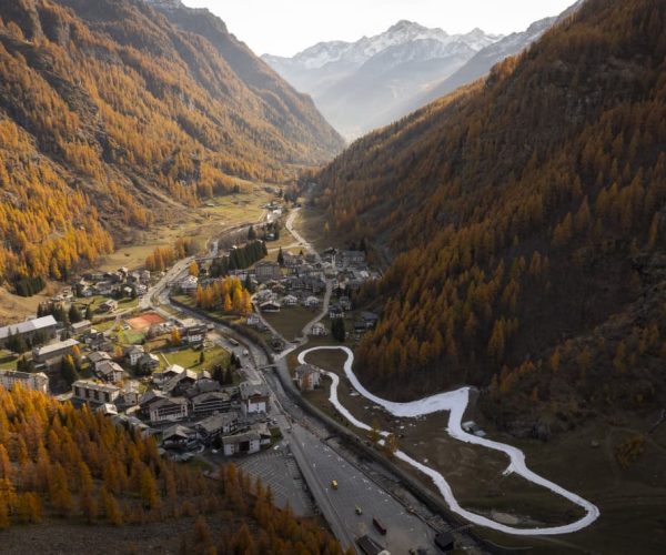 Pista fondo Gressoney La Trinité con snowfarming