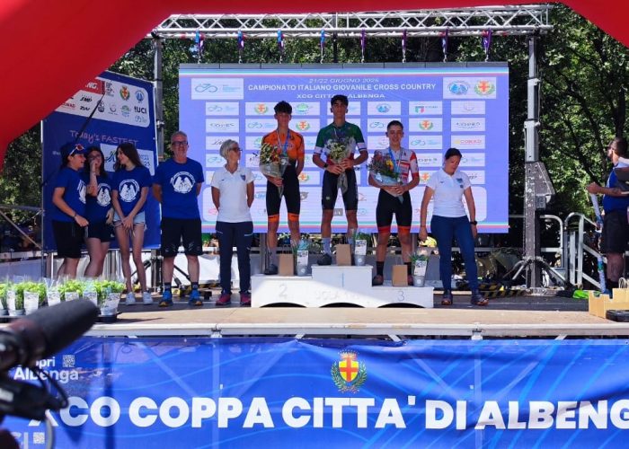 Podio italiani XCO Michel Careri