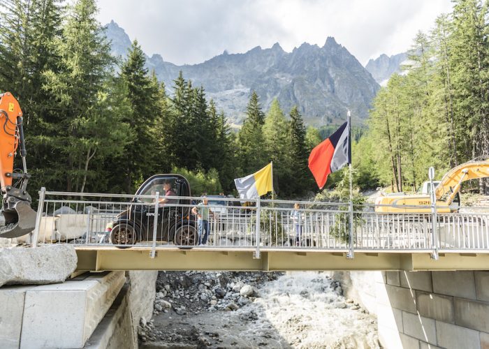 Ponte temporaneo Val Ferret