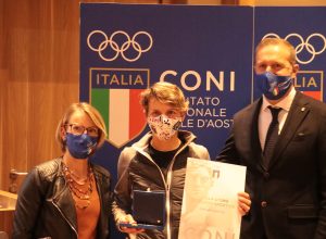 Premiazioni Coni Catherine Bertone