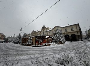 Prima neve ad Aosta novembre