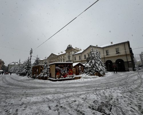 Prima neve ad Aosta novembre