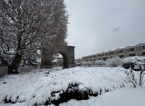Prima neve ad Aosta novembre