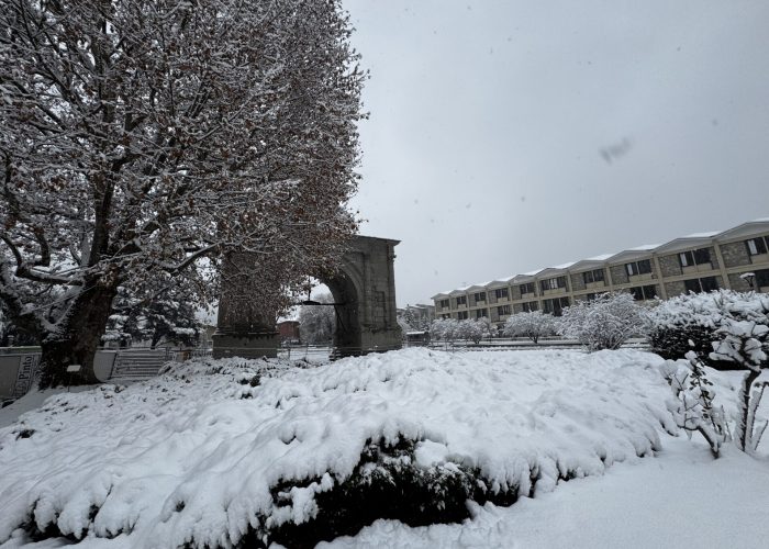 Prima neve ad Aosta novembre