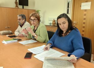 Progetto di legge di Pcp sui caregiver da sx Luigi Giunta Chiara Minelli e Erika Guichardaz