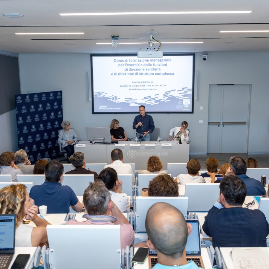 Avvio corso di formazione per dirigenti sanitari Università della Valle D'Aosta