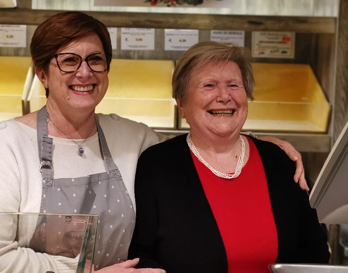 Raffaella e Afra dell'Alimentare Marchi