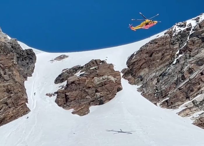 Recupero alpinisti Monte Rosa