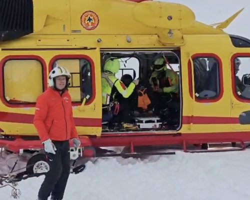 Recupero canale dei Vesses. Soccorso Alpino Valdostano.
