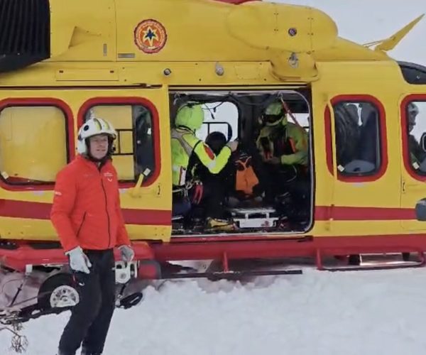 Recupero canale dei Vesses. Soccorso Alpino Valdostano.