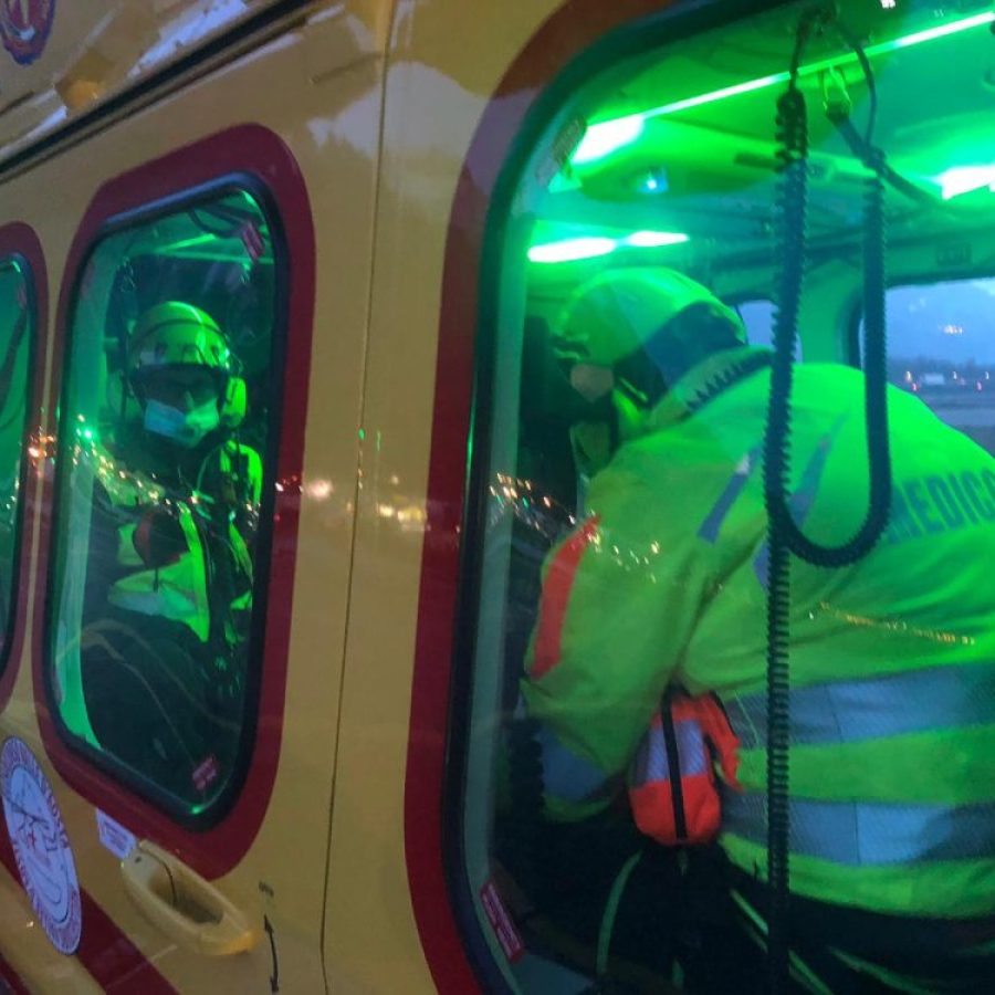 Una missione del Soccorso Alpino Valdostano.