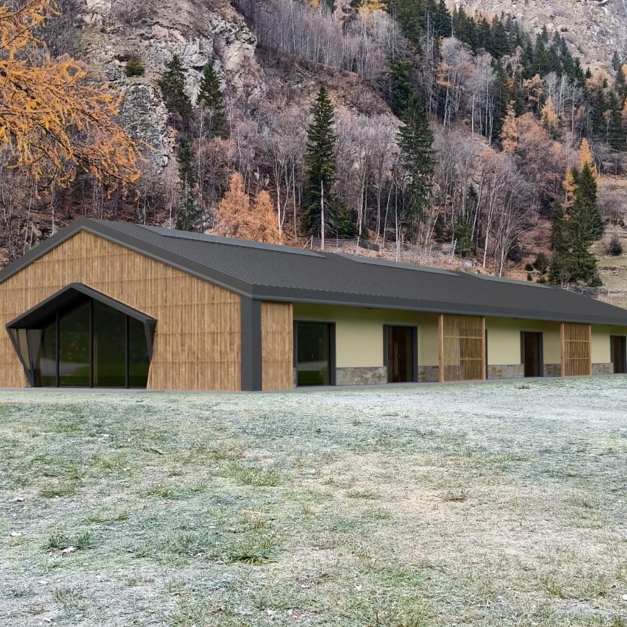 Rendering del progetto in loc. Maën a Valtournenche