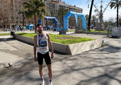 René Cuneaz maratona Barcellona