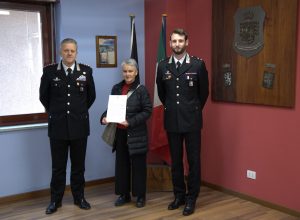 Ringraziamento carabinieri Jeantet