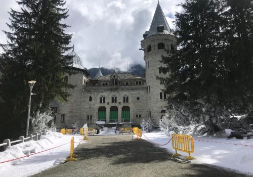 Riprese Delitto sulle nevi al castel Savoia di Gressoney Saint Jean