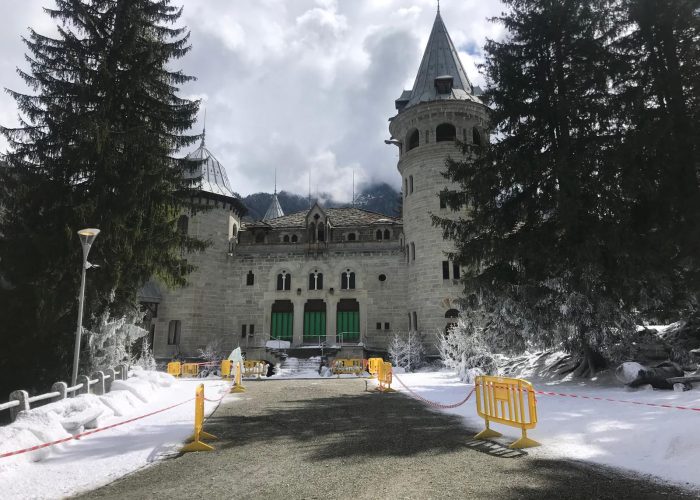 Riprese Delitto sulle nevi al castel Savoia di Gressoney Saint Jean