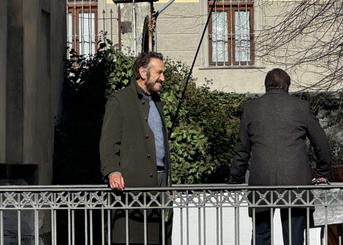 Riprese Rocco Schiavone zona cattedrale di aosta