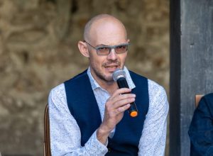Ronny Borbey alla presentazione della Aosta-Becca di Nona - Ph Roberto Roux