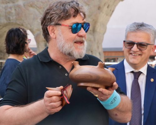 Russell Crowe ad Aosta