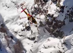 Salvataggio snowboarder Gressoney