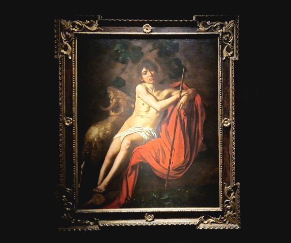 San Giovanni Battista Mostra Caravaggio per Ventennale Forte di Bard Foto Alice Dufour