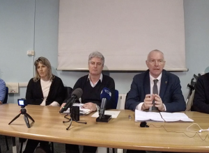 La conferenza stampa dell'Unità di crisi.