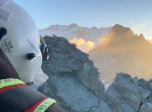 Recupero alpinisti precipitati dalla cresta del Rothorn