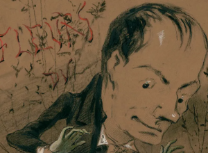 Baudelaire croqué par son ami Nadar, dans ce dessin de 1859 : “Charles Baudelaire, Fleurs du mal”. • Crédits : BnF