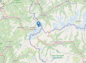 scossa di terremoto in zona Monte Bianco