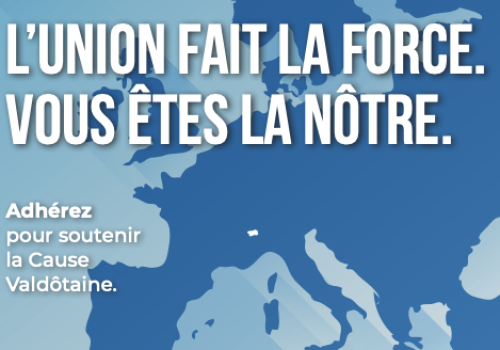 L'union fai la force, affiche campagna adesione 2025 UV