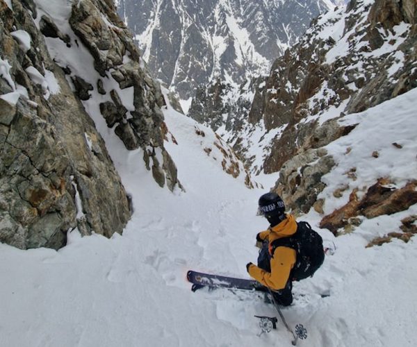 Scialpinisti canale Grassi