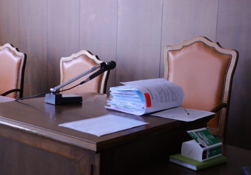 Scranno Tribunale fascicolo