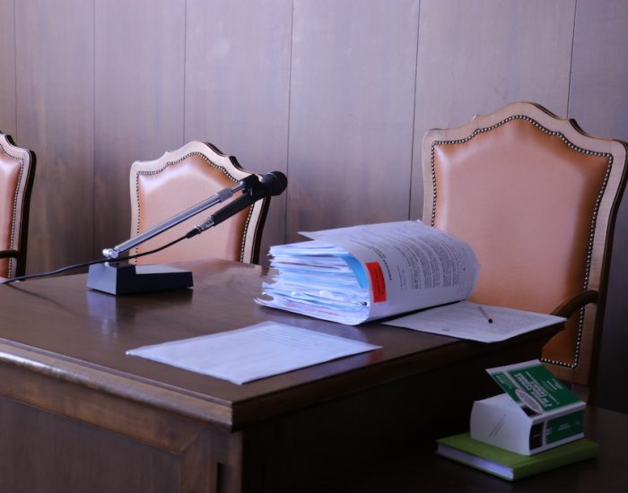 Scranno Tribunale fascicolo