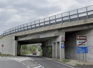 Il viadotto “La Grenade” ai confini tra Aosta e Sarre