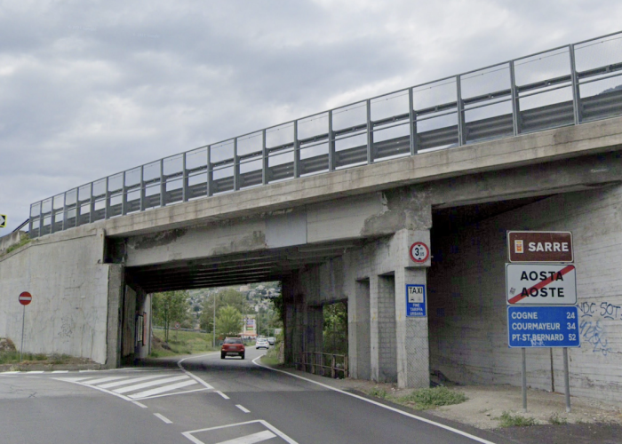 Il viadotto “La Grenade” ai confini tra Aosta e Sarre