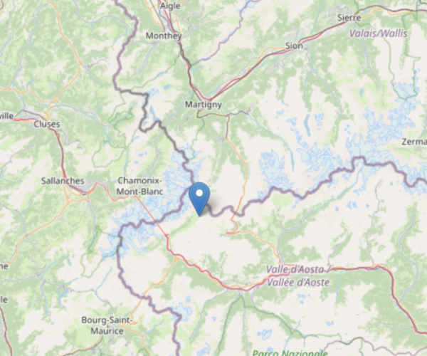 Terremoto Courmayeur 09 dicembre