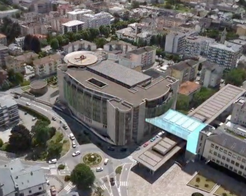 Rendering nuovo Ospedale