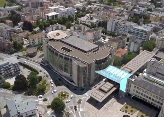 Rendering nuovo Ospedale