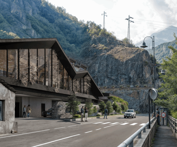 L'ex albergo reale dopo l'intervento di recupero