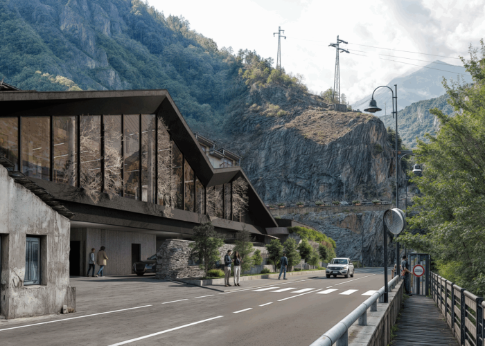 L'ex albergo reale dopo l'intervento di recupero