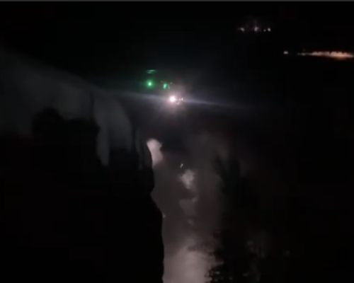 Elisoccorso in notturna su cascata a Cogne