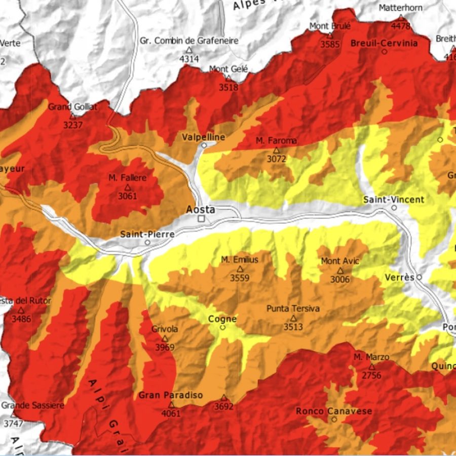 Il bollettino valanghe del 16 febbraio