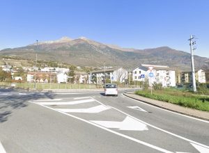 L'incrocio tra via Vitteme del Col du Mont e via Berthet, al quartiere Dora