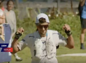 L'arrivo di Jérôme Vanderschaeghe alla Monte Rosa Walserwaeg by UTMB
