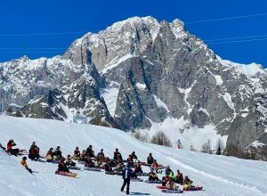 Selezione maestri snowboard