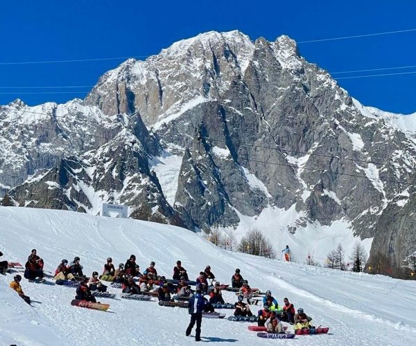 Selezione maestri snowboard