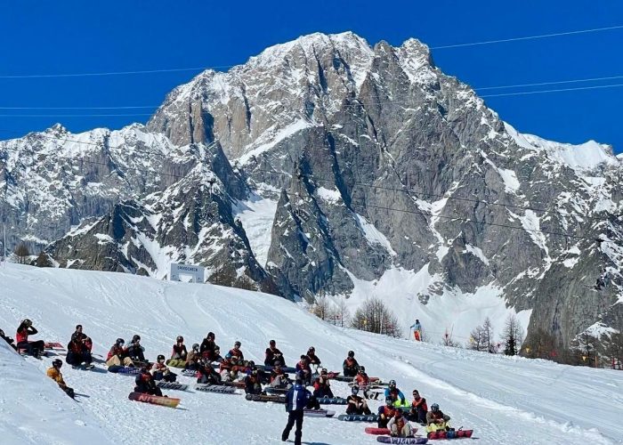 Selezione maestri snowboard