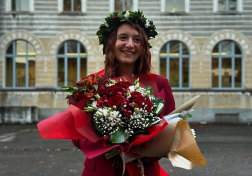 Silvia Degiorgis il giorno della laurea